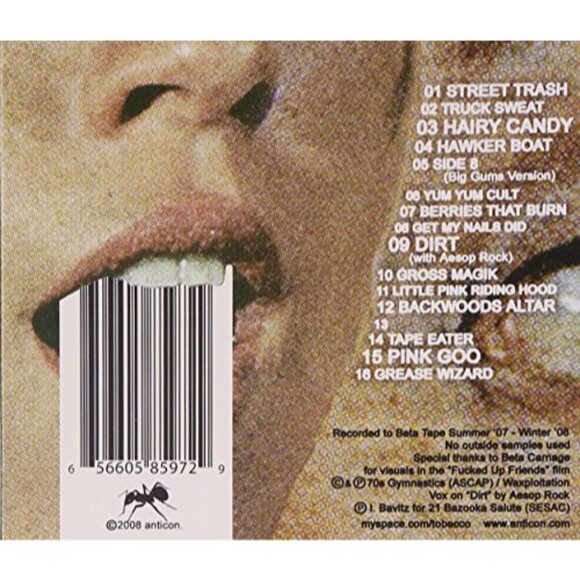 Tobacco "Fucked Up Friends" CD 2008 Anticon VG+ Condition Rare Pink Case Psyched - Picture 7 of 7